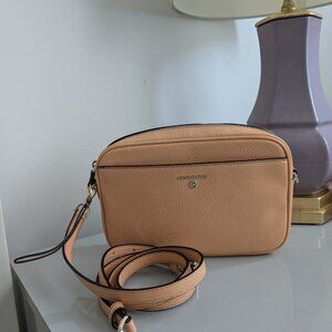 Michael Kors Camera Bag Crossbody Leather Light Orange